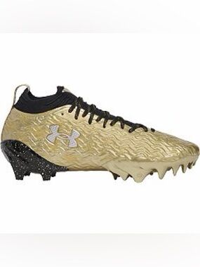 Under Armour Gold and Black Football Cleats